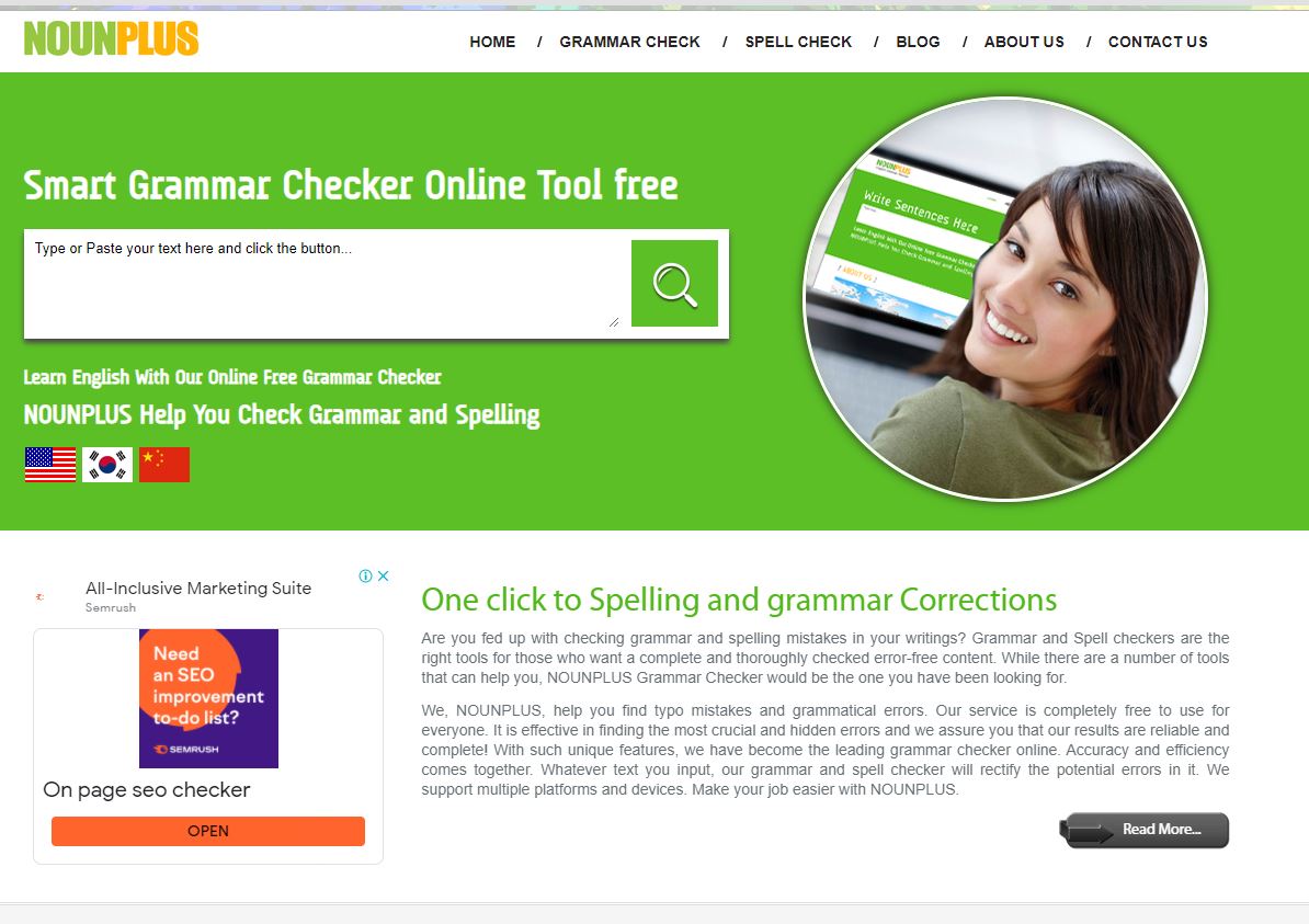 Grammar check module