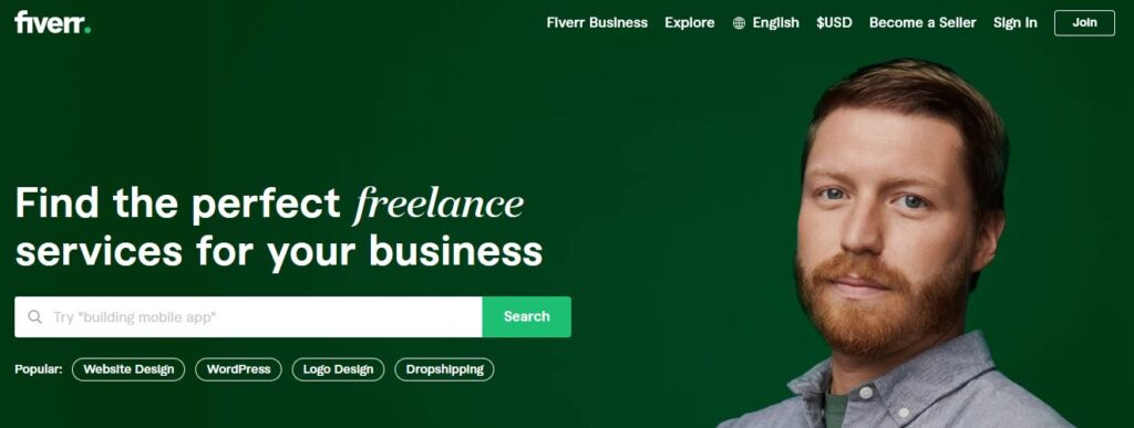fiverr: web freelance Indonesia